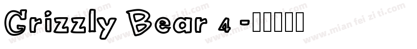 Grizzly Bear 4字体转换